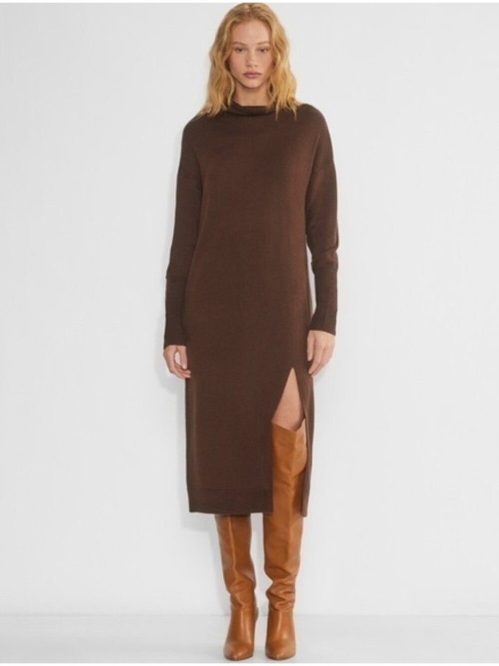 Wilfred Free Cyprie Dress Brown Size XS Aritzia #75007